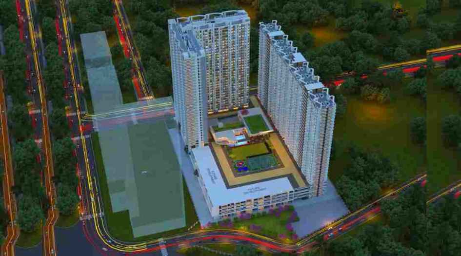 Dosti-Heron-Elevation-Image-Aerial-View-Night