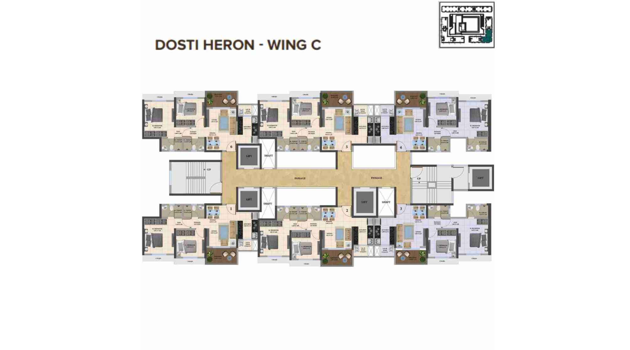 Dosti-Heron-Floor-Plan-Wing-C