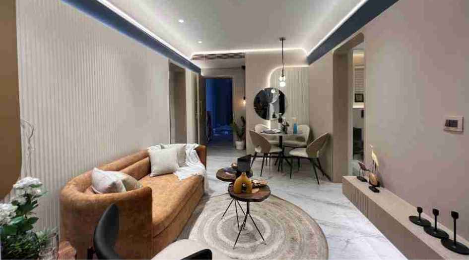 Dosti-Heron-Sample-Flat-Living-Room