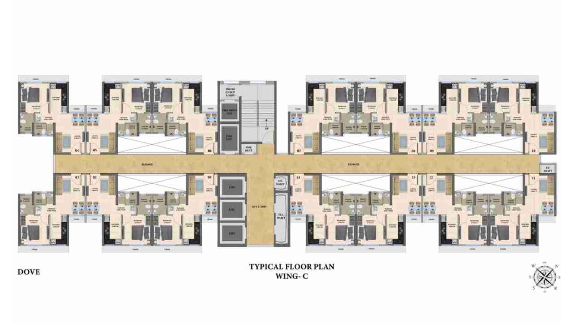 Dosti-Nest-Dove-Floor-Plan-C-Wing
