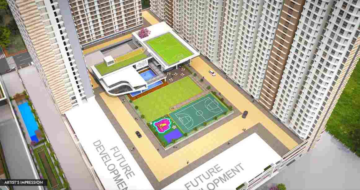 Dosti-Heron-Amenities-Podium-Aerial-Balkum-Thane-West