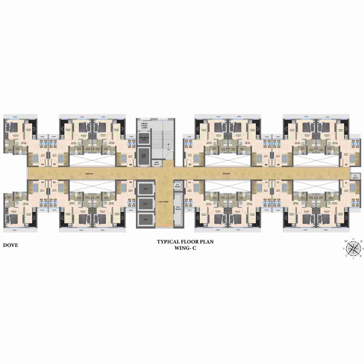 Dosti-Nest-Dove-Floor-Plan-C-Wing